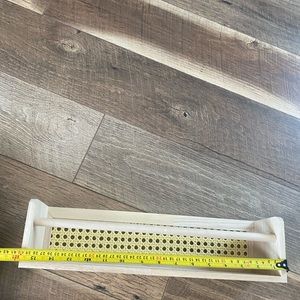 Rattan Wooden Shelf Cane Bohemian Urban NWT Wall Shelf Ledge Unfinished Wood